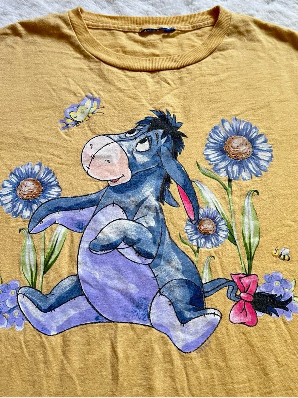 Vintage Winnie the Pooh Yellow Eeyore Graphic Tee XL